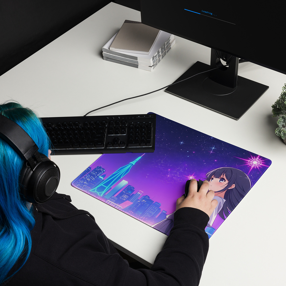 MBK Neon Night Gaming Mouse Pad