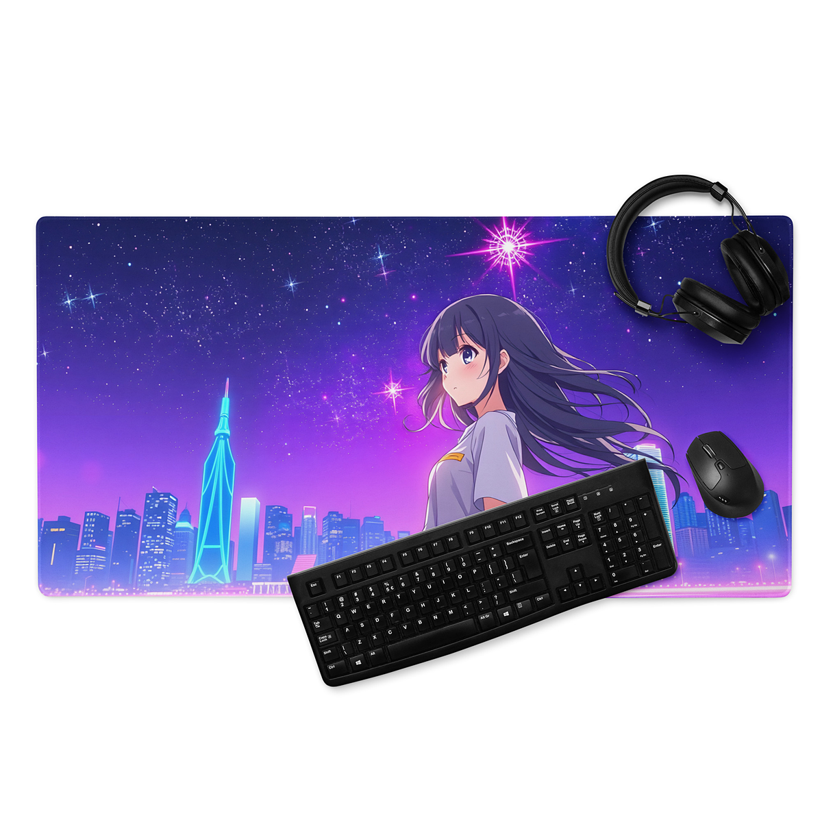 MBK Neon Night Gaming Mouse Pad