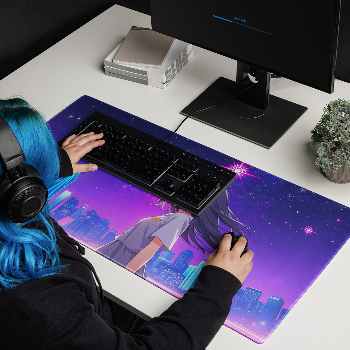 MBK Neon Night Gaming Mouse Pad