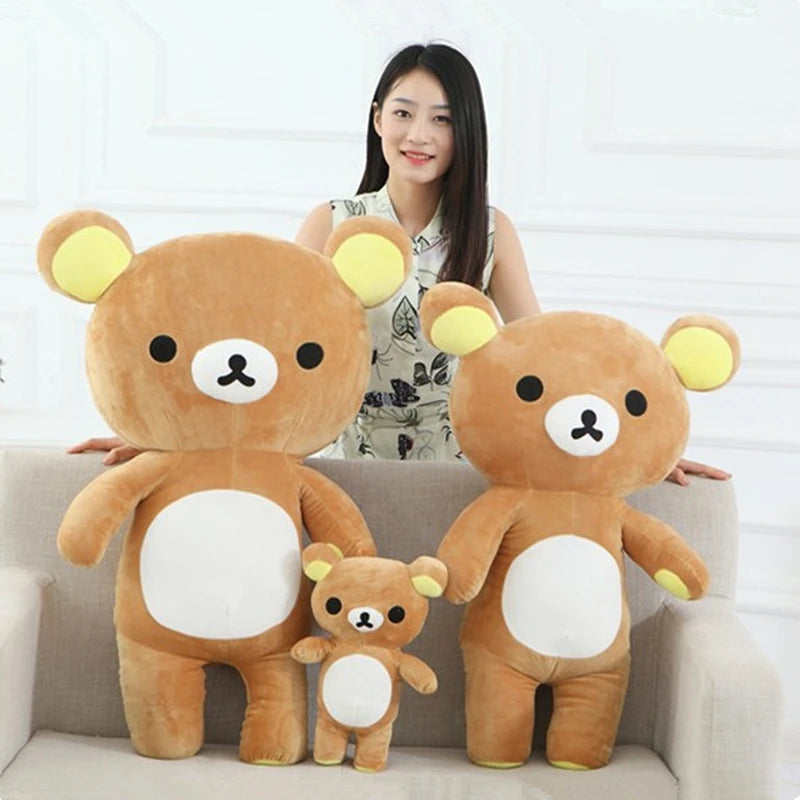 Grande peluche Rilakkuma – Oreiller câlin 35 à 90 cm – vue 2 | BubuKawaii