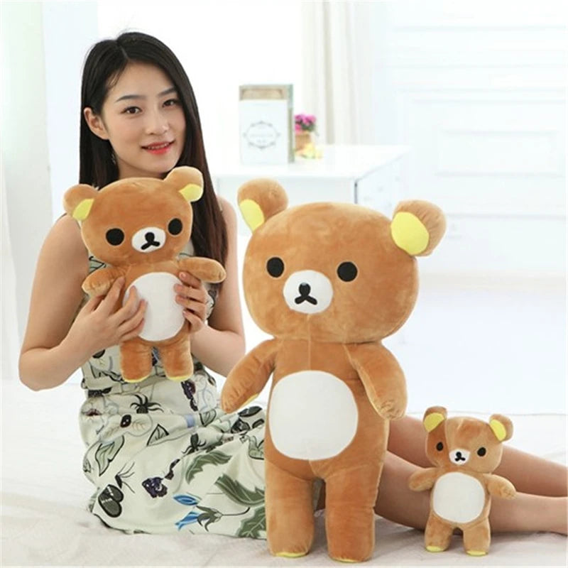 Grande peluche Rilakkuma – Oreiller câlin 35 à 90 cm – vue 4 | BubuKawaii