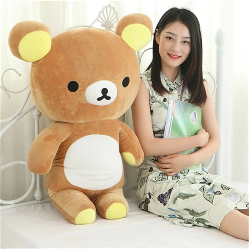 Grande peluche Rilakkuma – Oreiller câlin 35 à 90 cm – vue 5 | BubuKawaii