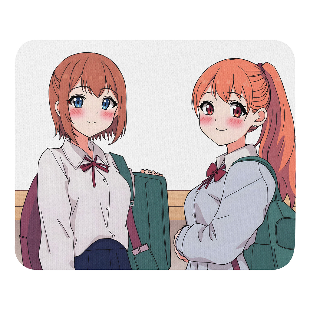 SJ Anime Mouse Pad - Ina and Mia