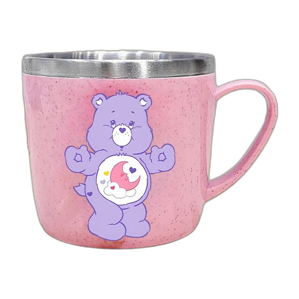 Packshot – mug enfant Bisounours (Care Bears) violet, intérieur inox