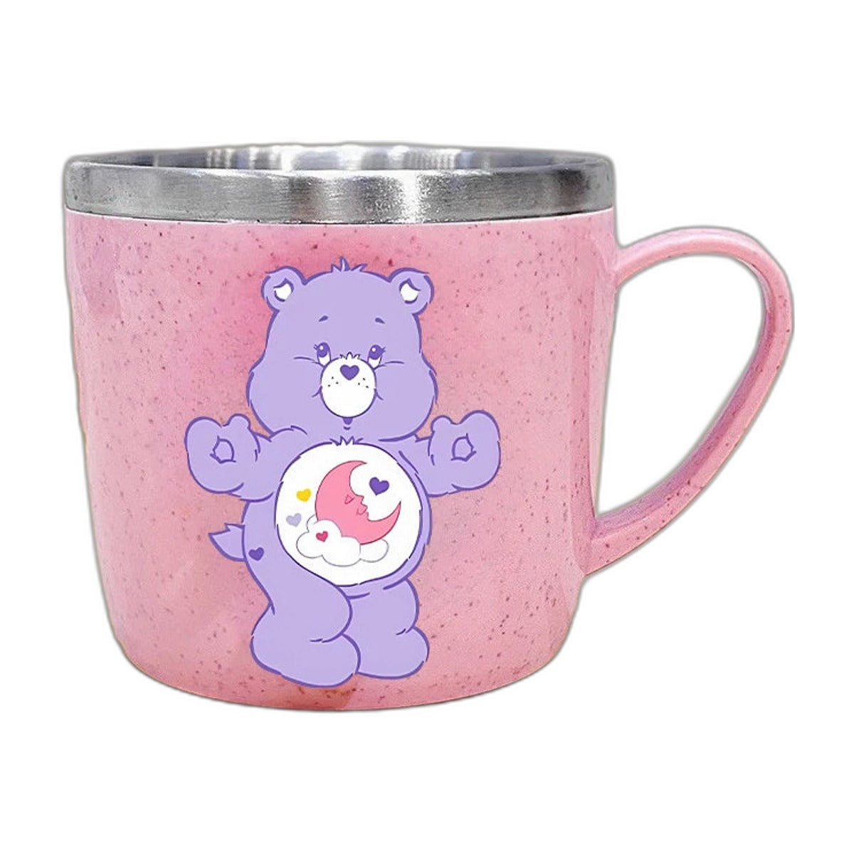 Packshot – mug enfant Bisounours (Care Bears) violet, intérieur inox