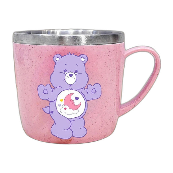 Packshot – mug enfant Bisounours (Care Bears) violet, intérieur inox