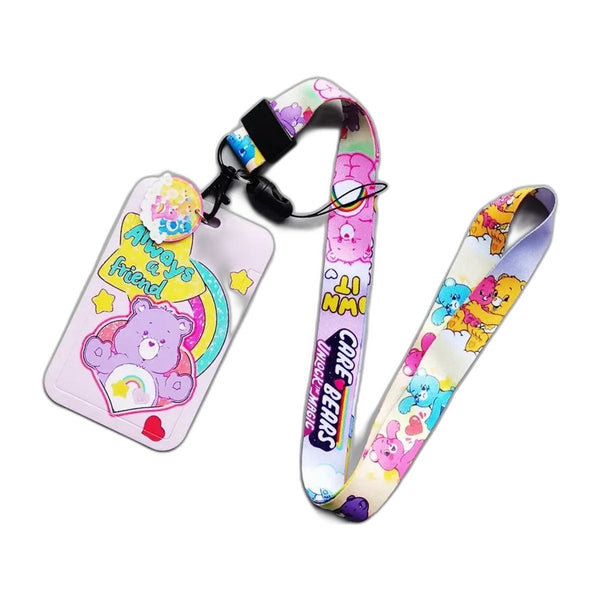 Packshot – porte-carte à tour de cou Bisounours (Care Bears)