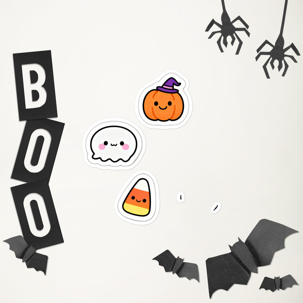 Stickers Halloween Kawaii – Planche de 5
