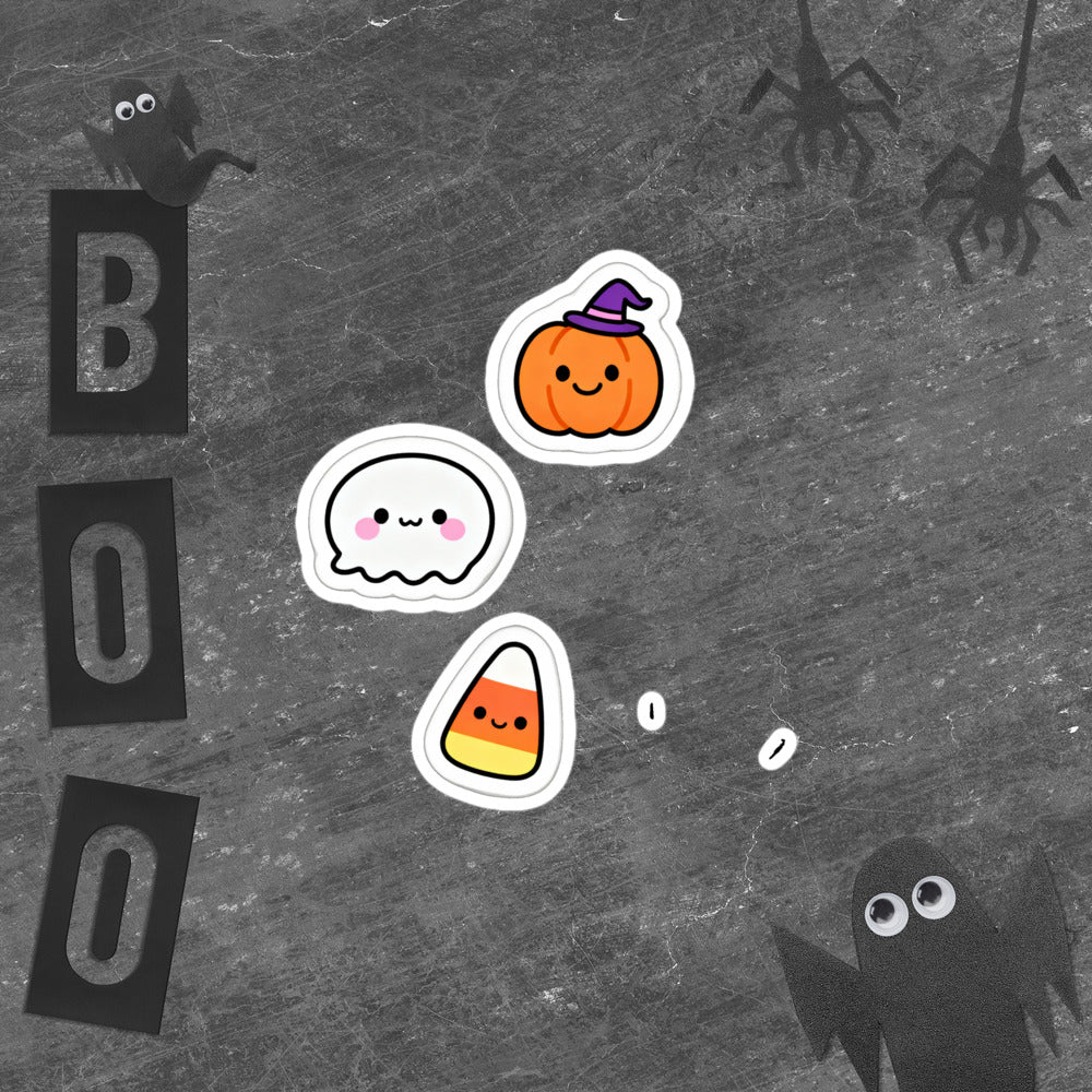 Stickers Halloween Kawaii – Planche de 5