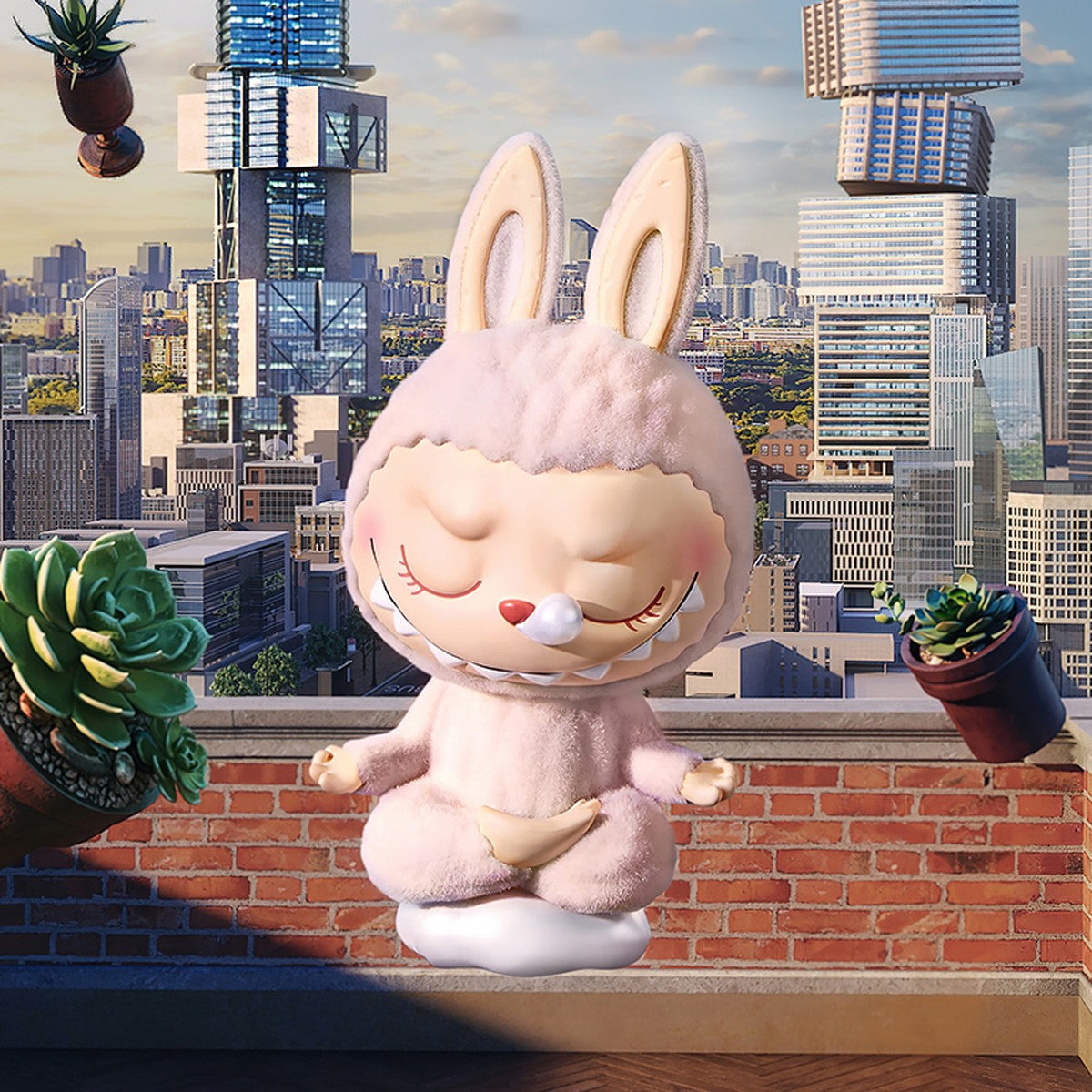 Figurine Labubu Lazy Yoga – visuel principal