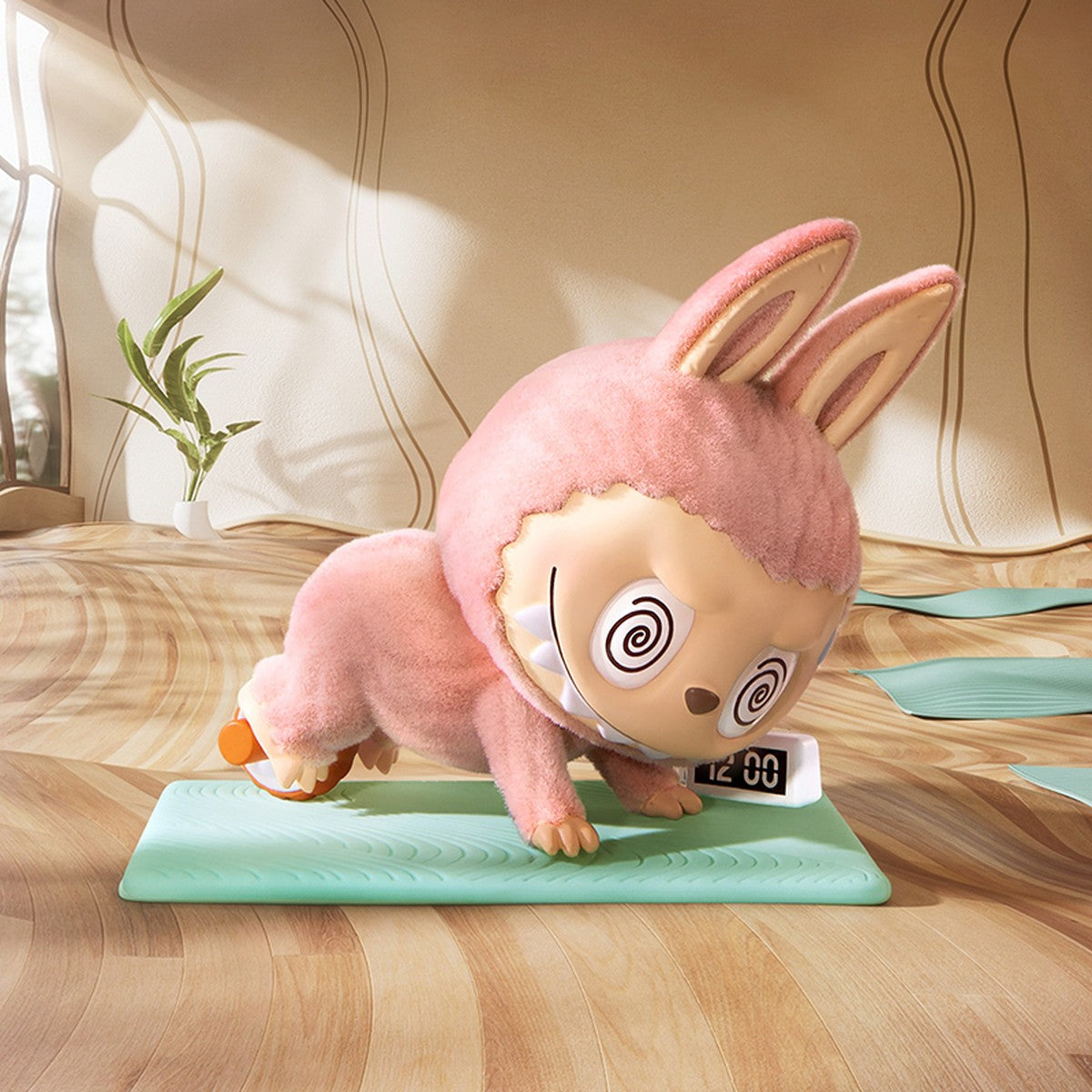 Figurine Labubu Lazy Yoga – vue 3