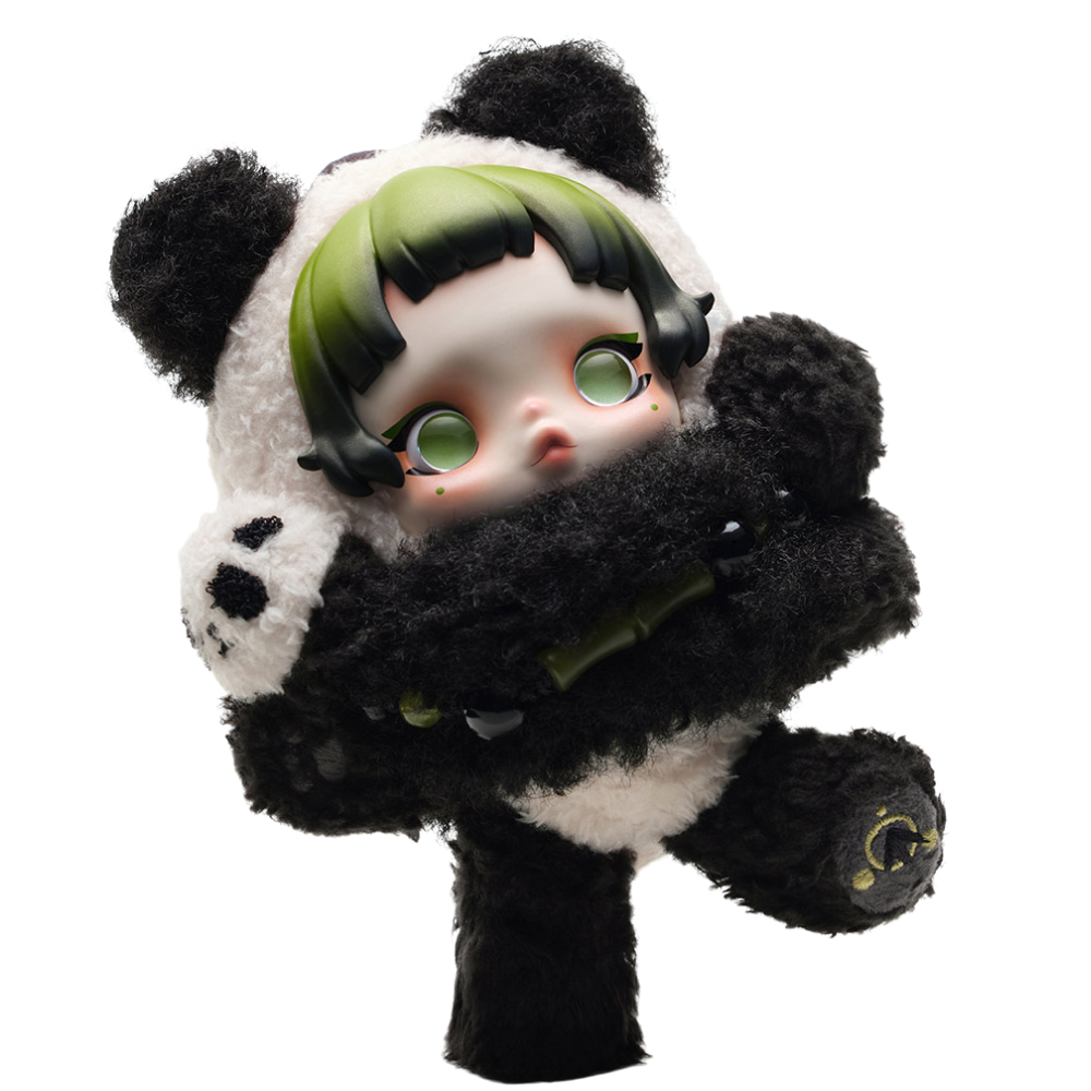 SKULLPANDA Lazy Panda Plush Pendant