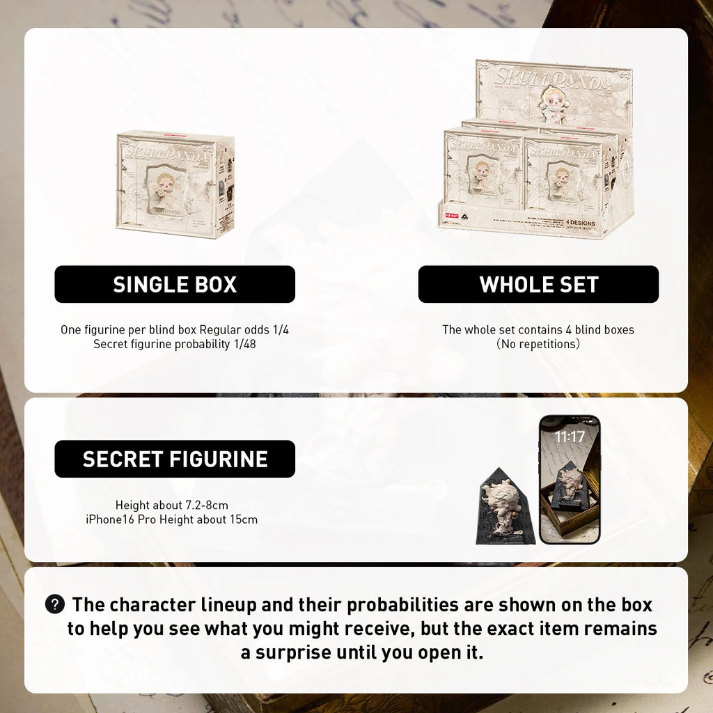 Magnet – Skullpanda Where Time Dwells – Blind Box – vue 5 | BubuKawaii