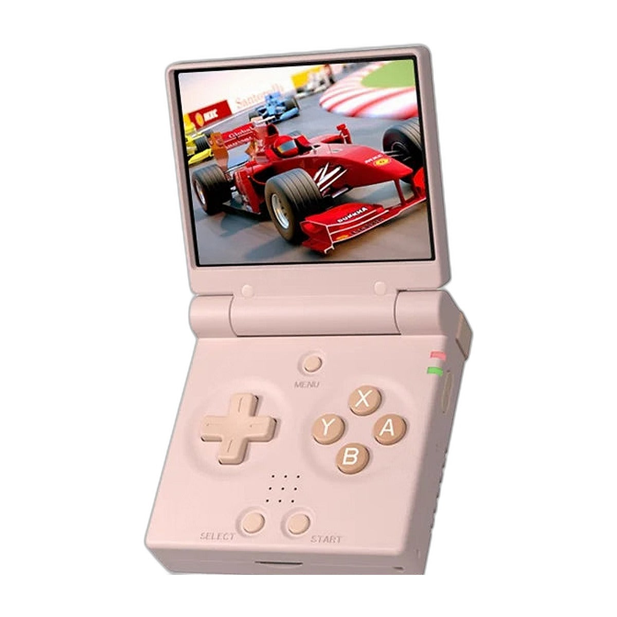 Packshot – console Miyoo Mini Flip rose à clapet