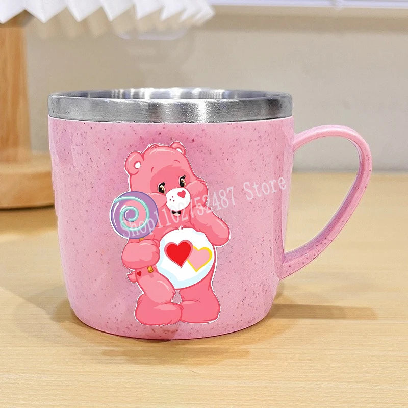 Mug enfant à intérieur inox – Bisounours – vue 10 | BubuKawaii