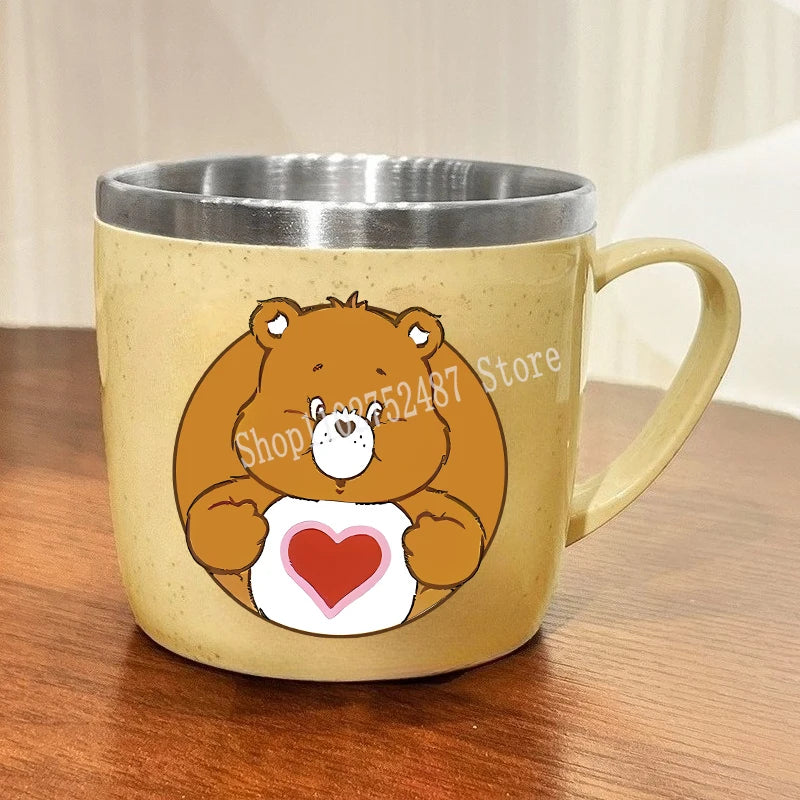 Mug enfant à intérieur inox – Bisounours – vue 13 | BubuKawaii