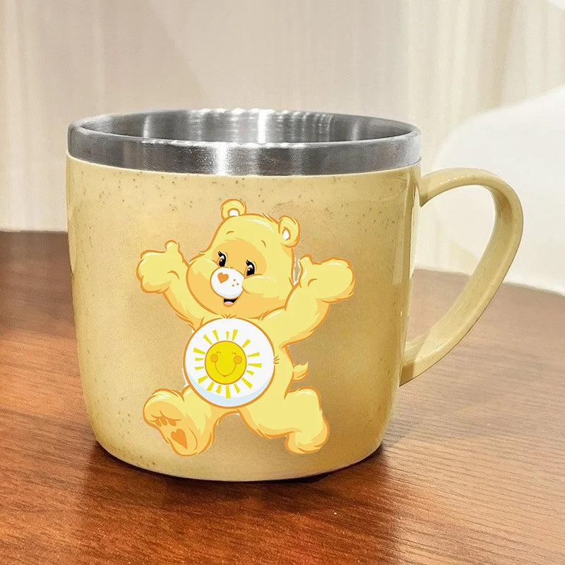 Mug enfant à intérieur inox – Bisounours – vue 6 | BubuKawaii