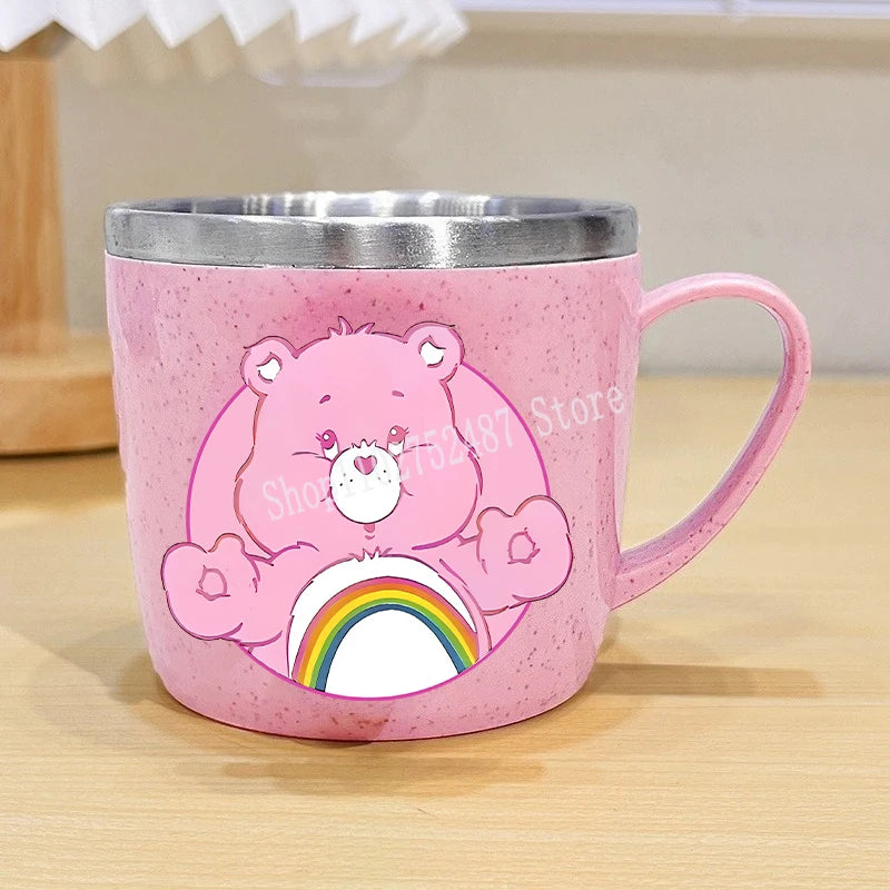 Mug enfant à intérieur inox – Bisounours – vue 8 | BubuKawaii