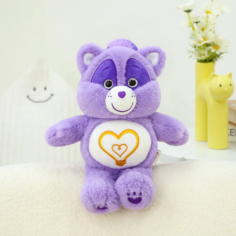 Peluche animaux style Bisounours 33 cm – Cœur brodé – vue 10 | BubuKawaii