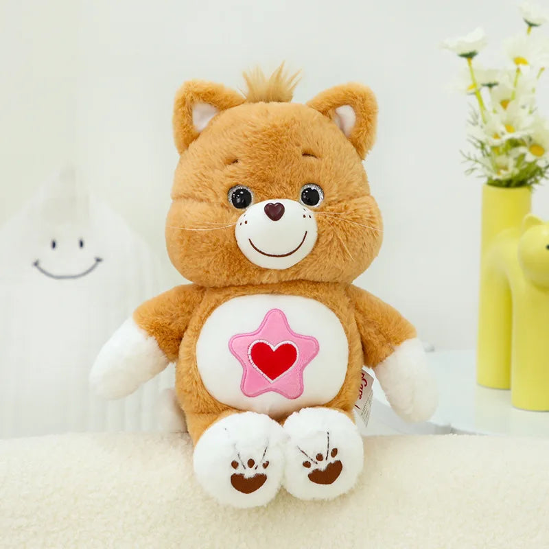Peluche animaux style Bisounours 33 cm – Cœur brodé – vue 11 | BubuKawaii