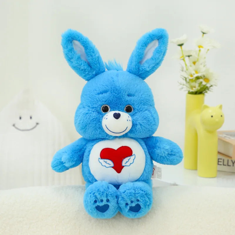 Peluche animaux style Bisounours 33 cm – Cœur brodé – vue 12 | BubuKawaii
