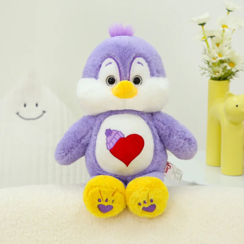 Peluche animaux style Bisounours 33 cm – Cœur brodé – vue 15 | BubuKawaii