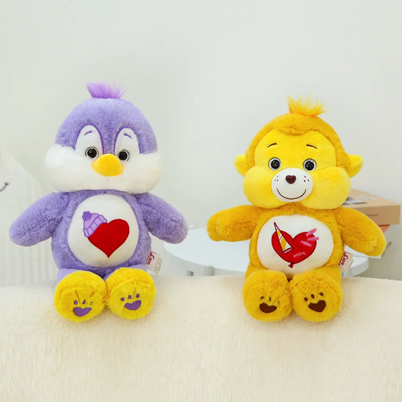Peluche animaux style Bisounours 33 cm – Cœur brodé – vue 5 | BubuKawaii
