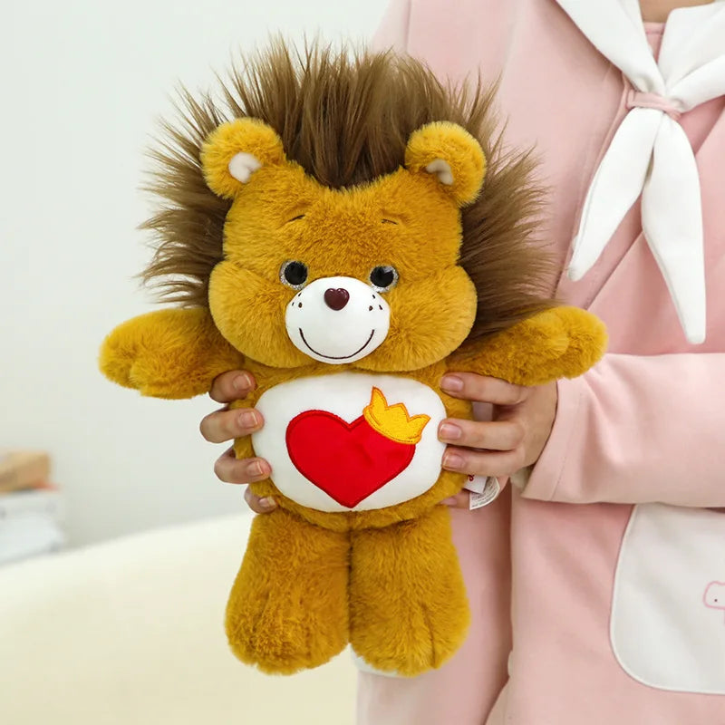 Peluche animaux style Bisounours 33 cm – Cœur brodé – vue 7 | BubuKawaii