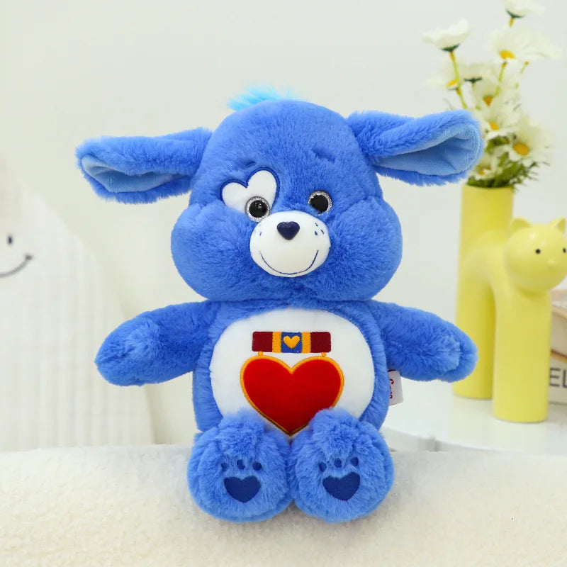 Peluche animaux style Bisounours 33 cm – Cœur brodé – vue 8 | BubuKawaii