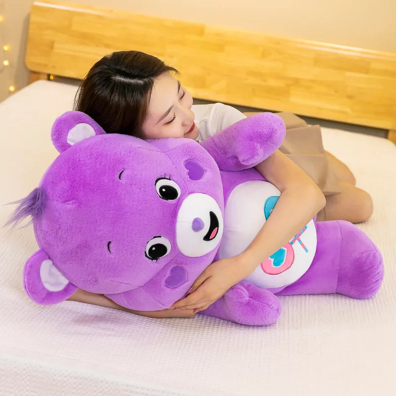 Peluche Bisounours 30 cm – Ventre arc-en-ciel – vue 4 | BubuKawaii