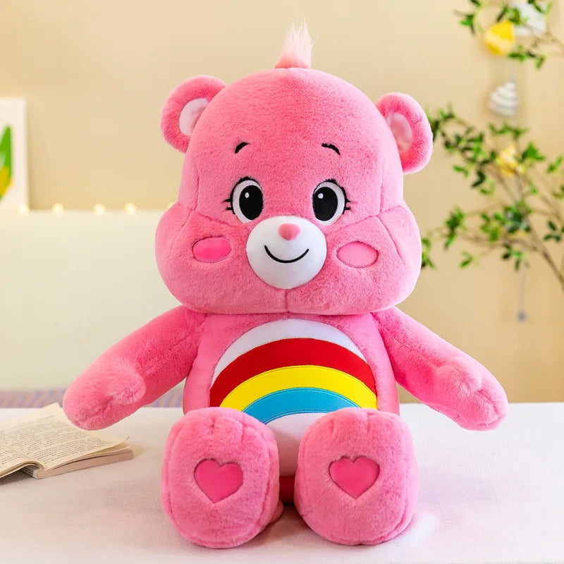 Peluche Bisounours 30 cm – Ventre arc-en-ciel – vue 6 | BubuKawaii