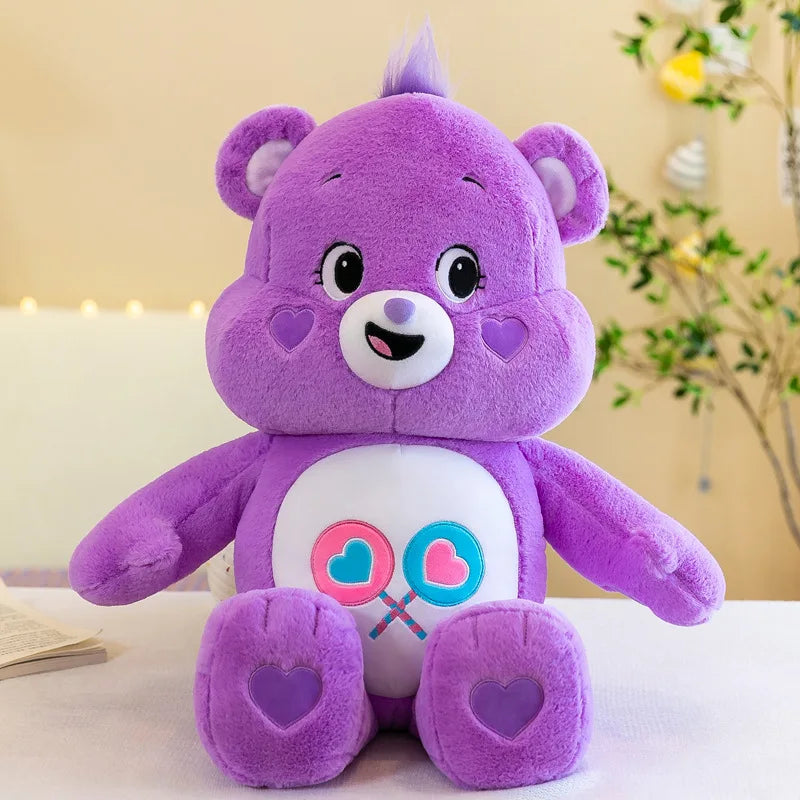 Peluche Bisounours 30 cm – Ventre arc-en-ciel – vue 8 | BubuKawaii