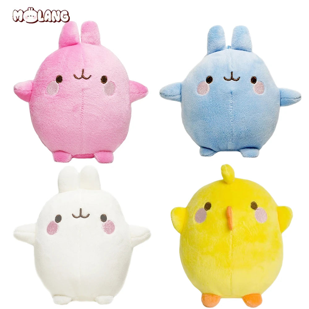 Peluche Molang et Piu Piu avec mousqueton – 14 cm – vue 2 | BubuKawaii
