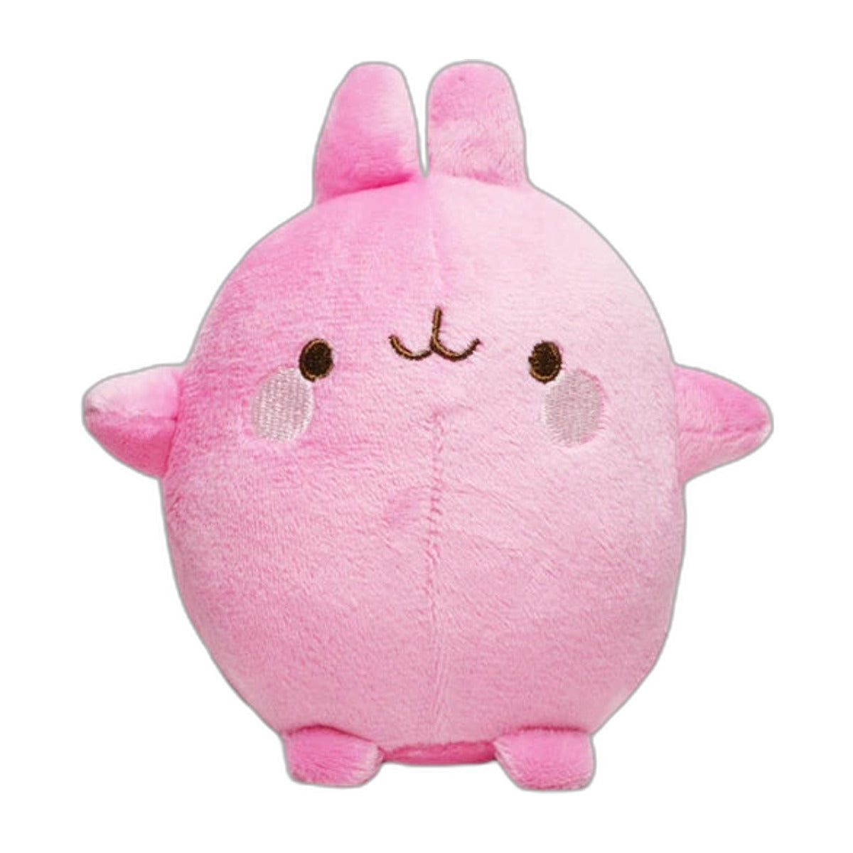 Packshot – peluche Molang rose avec mousqueton, 14 cm