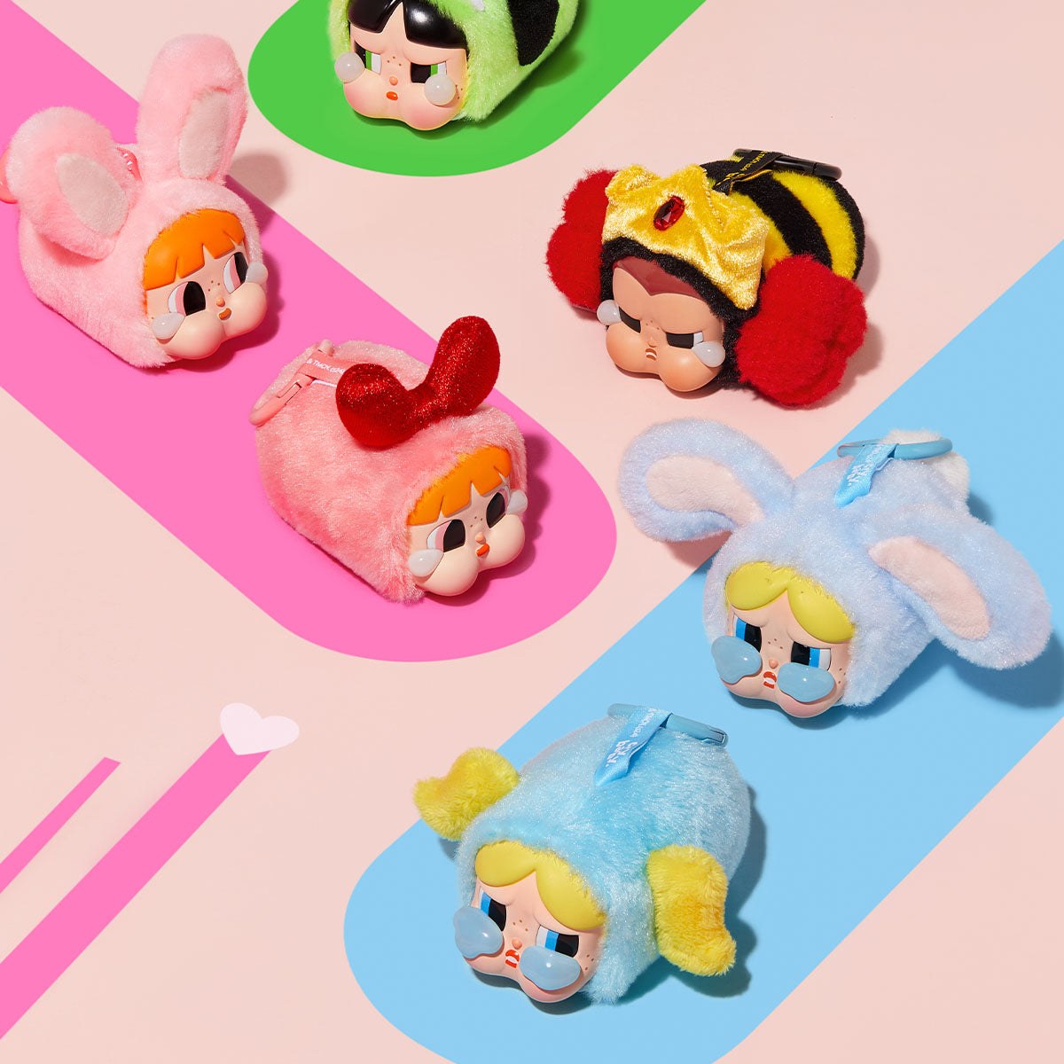 Pendentif peluche Crybaby × Les Supers Nanas – modèle 8