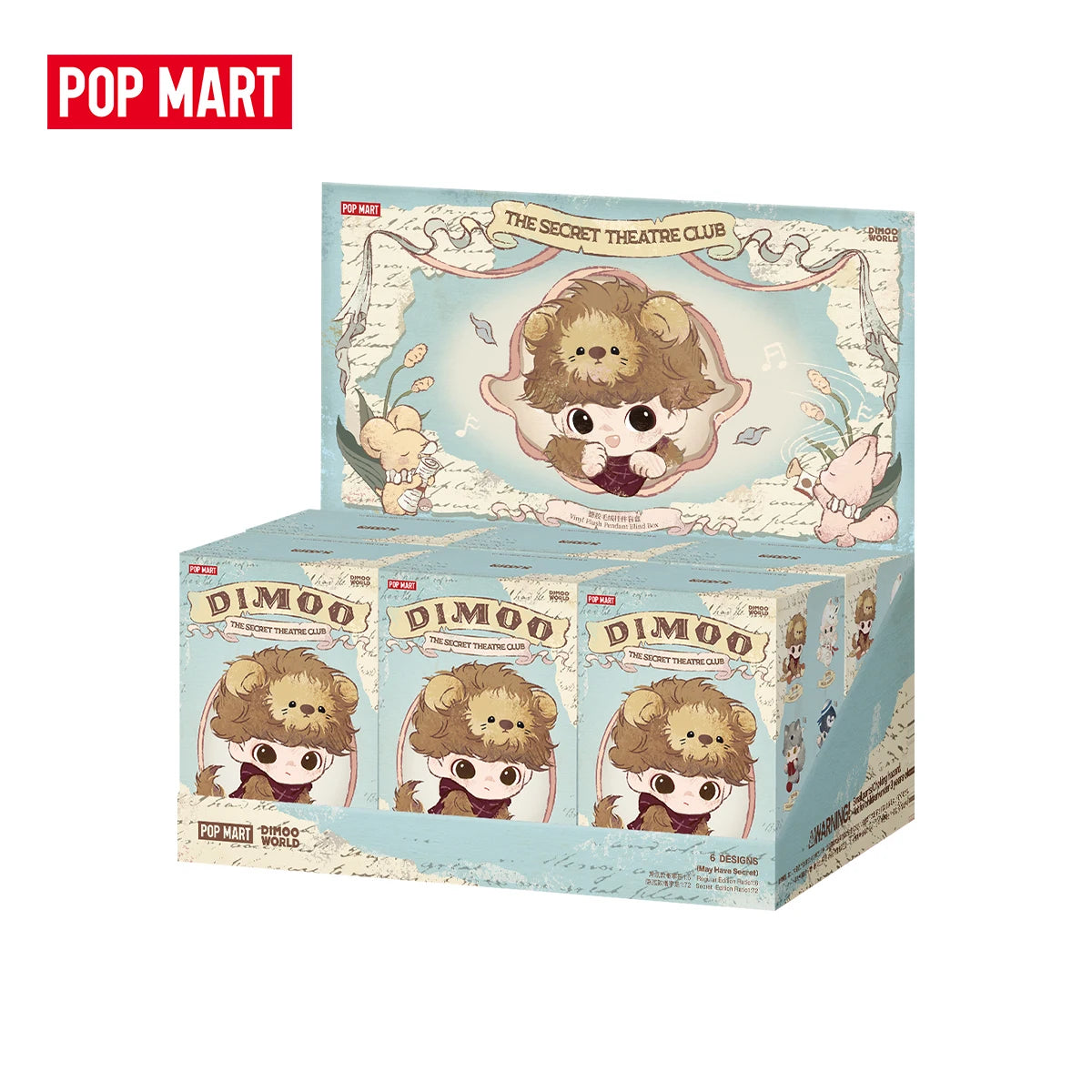 【EU EXCLD】POP MART DIMOO The Secret Theatre Club Series-Vinyl Plush Pendant… – Lot de 6 (set complet) – vue 8 | BubuKawaii