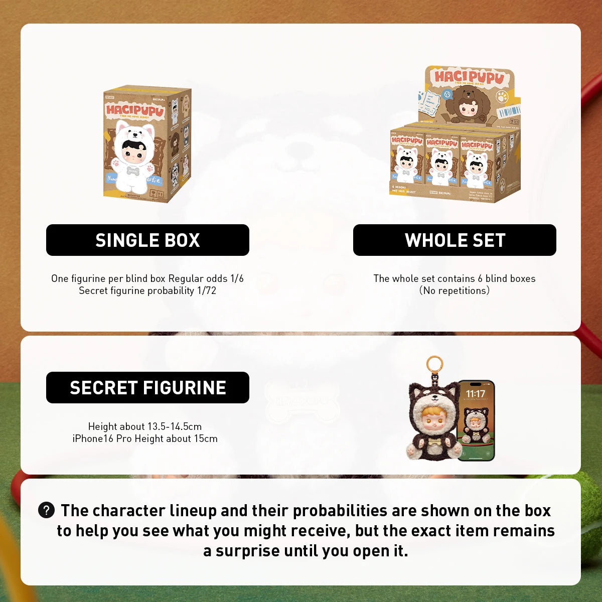 Pendentif peluche – Hacipupu Take Me Home – Blind Box – vue 5 | BubuKawaii
