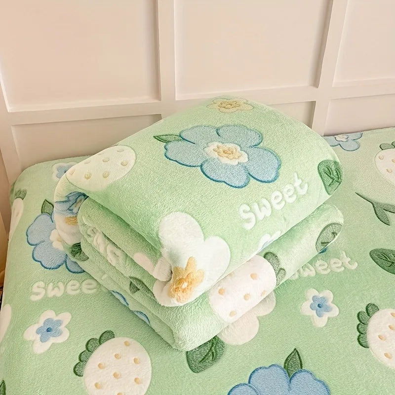 Plaid flanelle fraises et fleurs – 6 motifs, 5 tailles – vue 5 | BubuKawaii