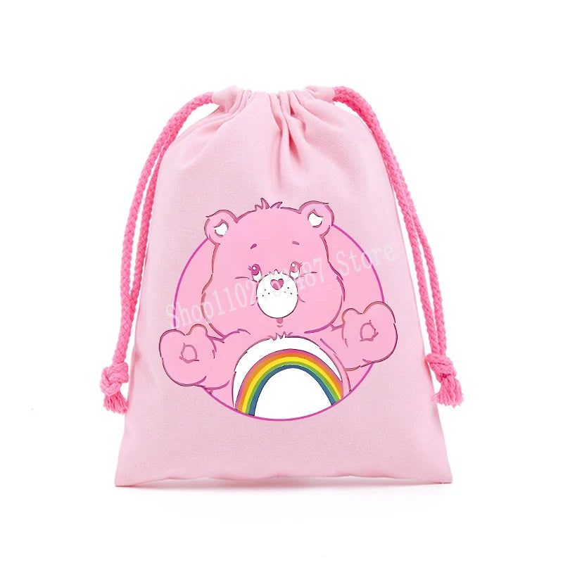 Pochette à cordon en toile – Bisounours, 3 tailles – vue 15 | BubuKawaii