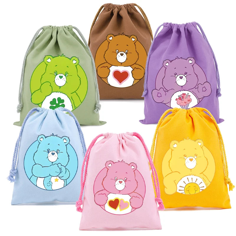 Pochette à cordon en toile – Bisounours, 3 tailles – vue 2 | BubuKawaii