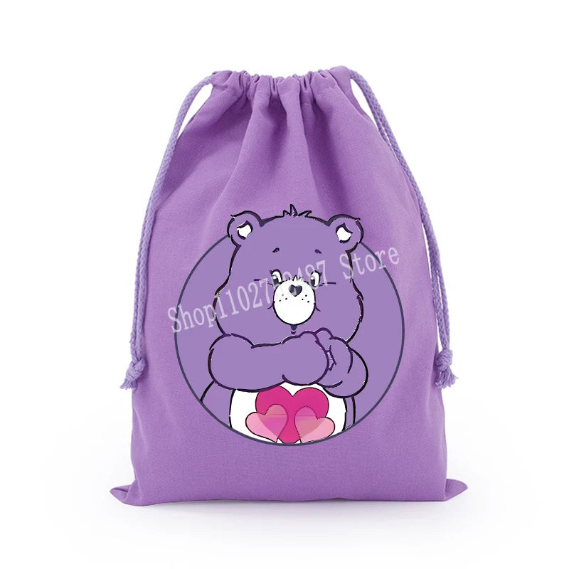 Pochette à cordon en toile – Bisounours, 3 tailles – vue 23 | BubuKawaii