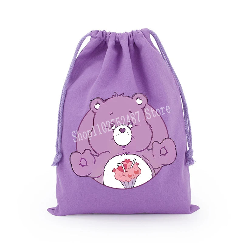 Pochette à cordon en toile – Bisounours, 3 tailles – vue 24 | BubuKawaii