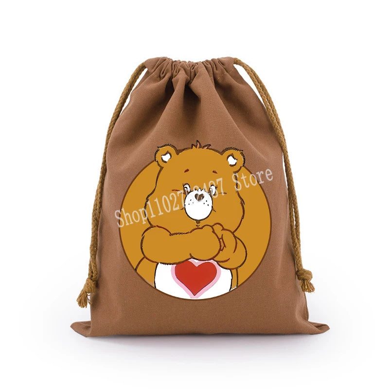 Pochette à cordon en toile – Bisounours, 3 tailles – vue 26 | BubuKawaii