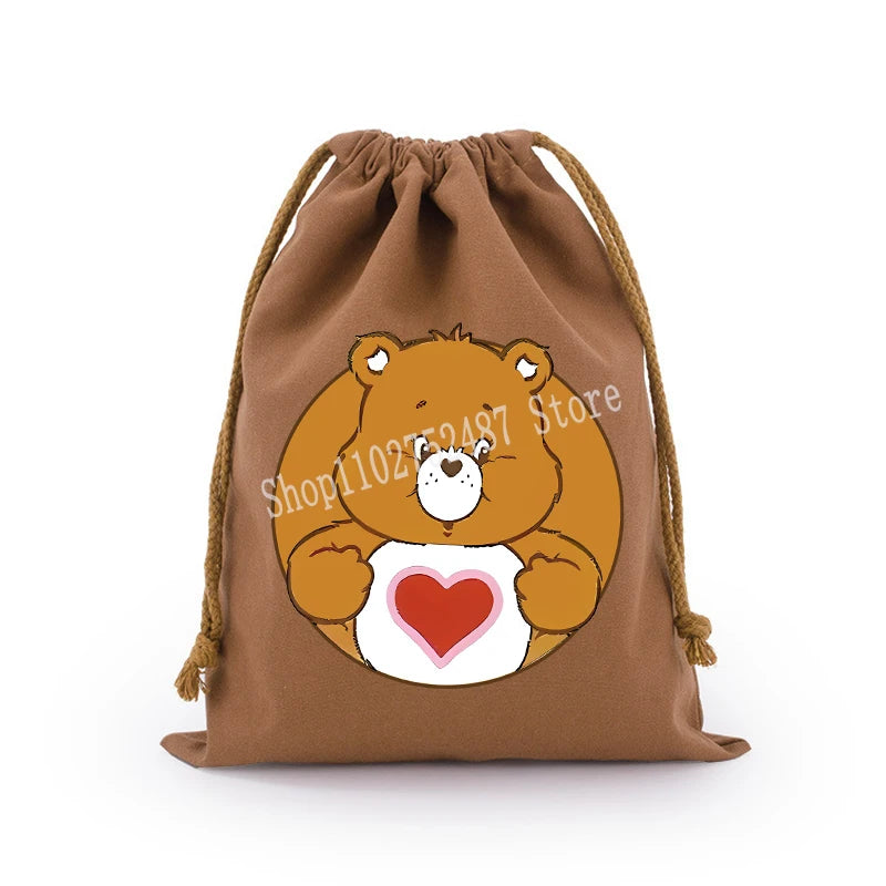 Pochette à cordon en toile – Bisounours, 3 tailles – vue 27 | BubuKawaii
