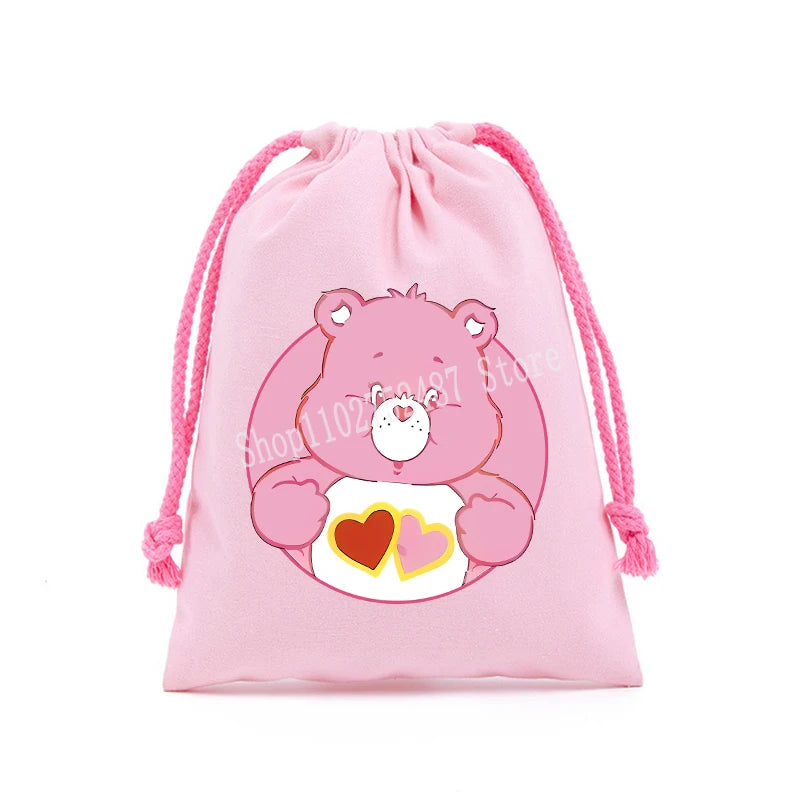 Pochette à cordon en toile – Bisounours, 3 tailles – vue 28 | BubuKawaii