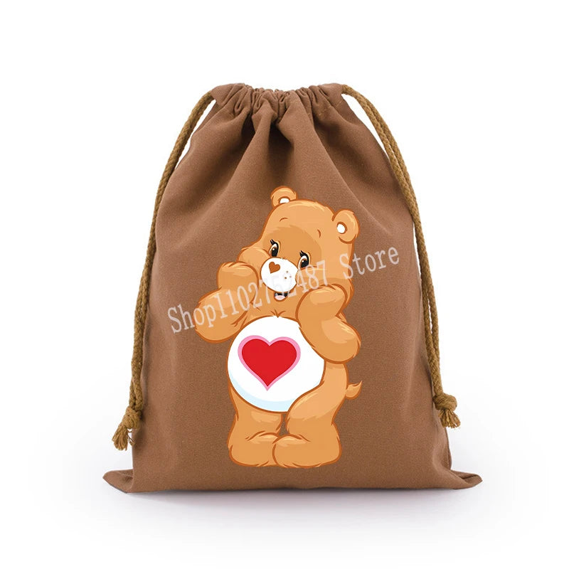 Pochette à cordon en toile – Bisounours, 3 tailles – vue 30 | BubuKawaii