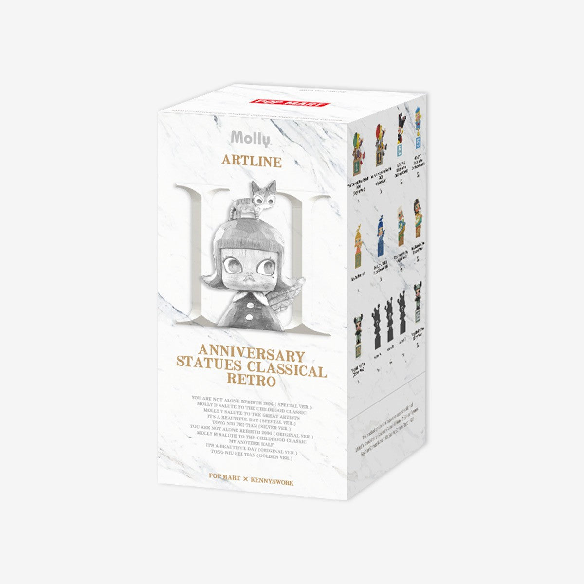 POP MART Molly Anniversaire Statues Rétro - photo officielle POP MART