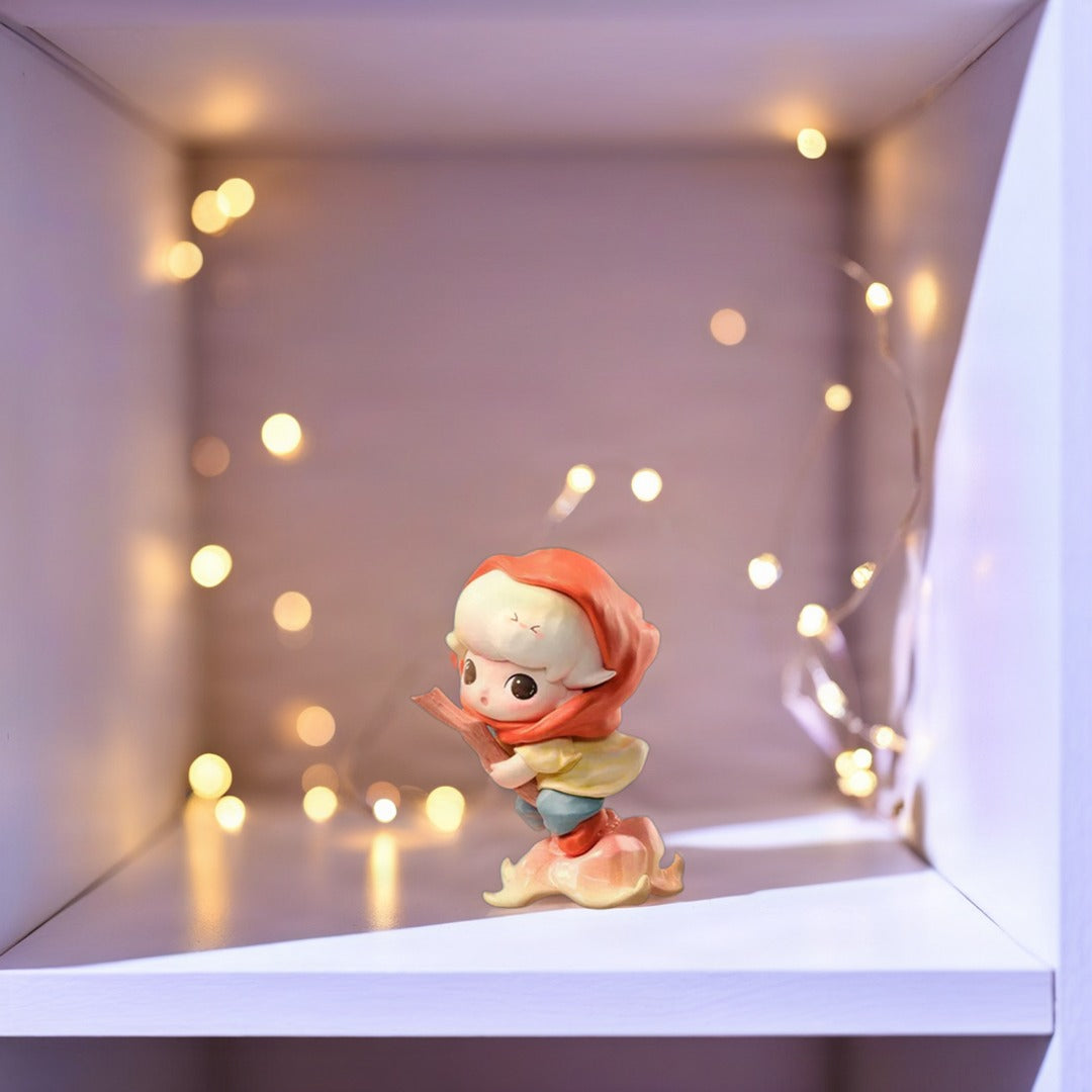 Mise en situation – POPMART DIMOO MOMENTS IN BLOOM Series Blind Box Guess Bag Mystery Box Toys Doll Cute Anime Figure Desktop Ornaments Collection