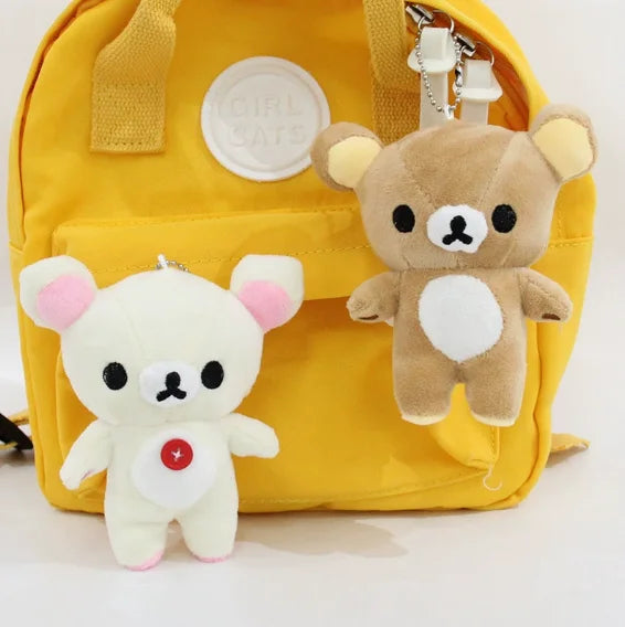 Porte-clés peluche Rilakkuma et Korilakkuma – 12 cm – vue 3 | BubuKawaii