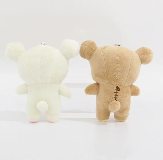 Porte-clés peluche Rilakkuma et Korilakkuma – 12 cm – vue 7 | BubuKawaii